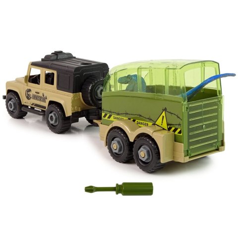 Samochód Terenowe Transporter Do Rozkręcania DIY Dinozaur Lean (12957) Lean