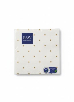 Serwetki Lunch Golden Dots light blue papier [mm:] 330x330 Paw (SDL144005) Paw