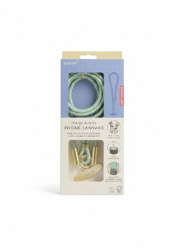 Smycz do telefonu z kablem 2x typ C, zielona Zielony Argo (INK37) Argo