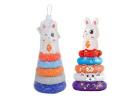 Układanka PIRAMIDKA 6EL. KRÓLIK Bigtoys (BKLO1375) Bigtoys