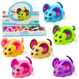 Zabawka nakręcana Myszka Jeździ Porusza Ogonkiem 8cm Mix Kolor Lean (24845) Lean