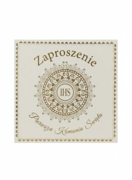 Zaproszenie KW Komunia Hostia Biała Henry (5908451982355) Henry