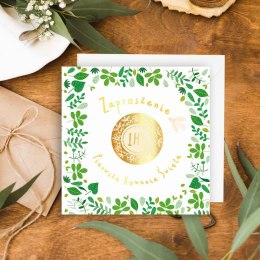 Zaproszenie KW Komunia Złoty opłatek Henry (5908451982317) Henry