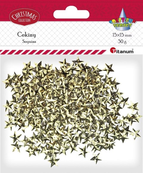 Cekiny Craft-Fun Series gwiazdki złote 30g Titanum (19HET10-53) Titanum