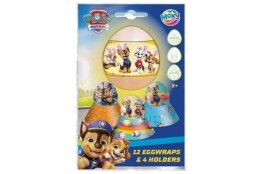 Dekoracja jajek 12 owijek i 4 podstawki na jajka Psi patrol Grafix (173795) Grafix