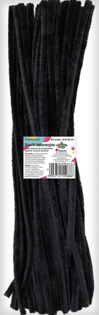 Drucik Craft-Fun Series kreatywny kolor: czarny 300mm 50 szt Titanum (T13) Titanum