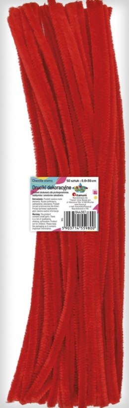 Drucik Craft-Fun Series kreatywny kolor: czerwony 300mm 50 szt Titanum (T06) Titanum