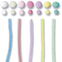 Drucik Craft-Fun Series kreatywny + pompony kolor: pastelowy Titanum (24YDD0331) Titanum