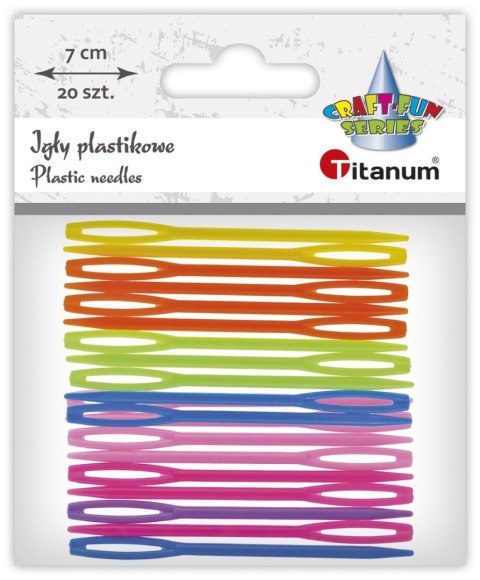 Igły Craft-Fun Series igły plastikowe 20szt/7cm plastik Titanum 20 sztuk Titanum