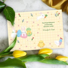 Kartka składana B6 Wielkanoc B6 zajączki Henry (5908451984885) Henry