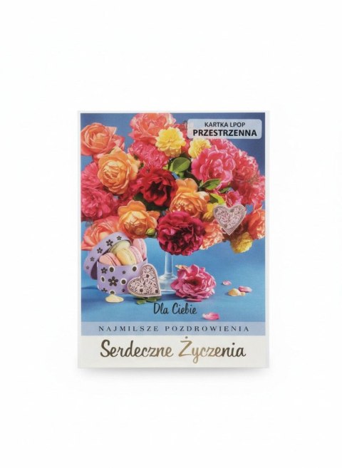 Kartka składana [mm:] 138x190 Pol-mak (LPOP_OGSER) Pol-mak