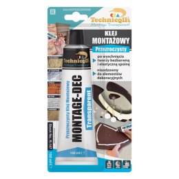 Klej w tubie montażowy przeźroczysty 100ml Technicqll (R-147) Technicqll