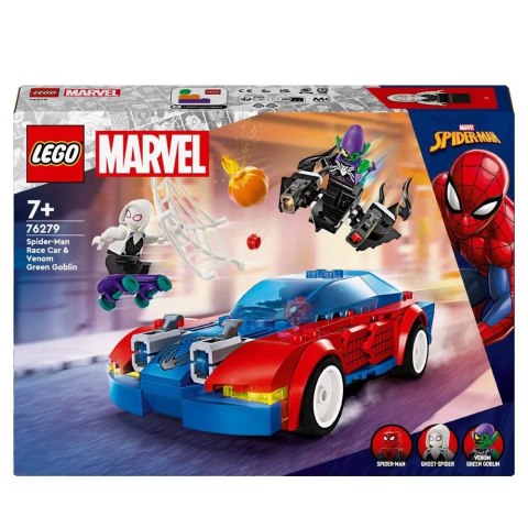 Klocki konstrukcyjne Super Heroes Wyścigówka Spider-Mana i Zielony Goblin Lego (76279) Lego