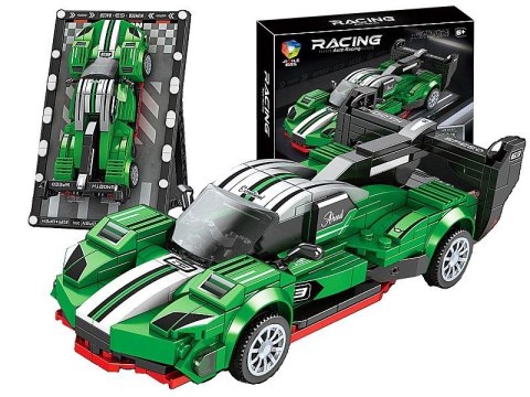 Klocki konstrukcyjne model auta, z podstawką Adar (630703) Adar