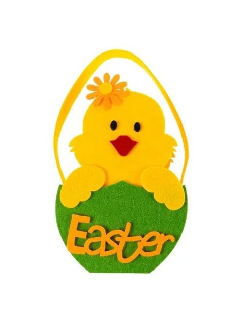 Koszyk świąteczny filcowy duży - kurczaczek Arpex (WK8501) Arpex