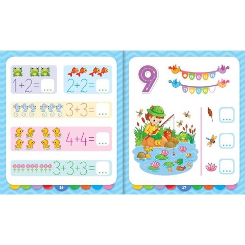 Książka dla dzieci 1, 2, 3. Cyferki przedszkolaka z pisakiem. Piszę, liczę i zmazuję Aksjomat Aksjomat