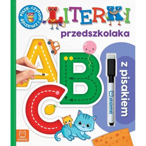 Książka dla dzieci A, B, C. Literki przedszkolaka z pisakiem. Piszę, czytam i zmazuję Aksjomat Aksjomat