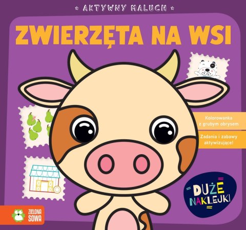 Książka dla dzieci Aktywny maluch. Zwierzęta na wsi Zielona Sowa Zielona Sowa