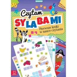 Książka dla dzieci Czytam sylabami. Pierwsze kroki w nauce czytania - z naklejkami. Wydanie IV Aksjomat Aksjomat