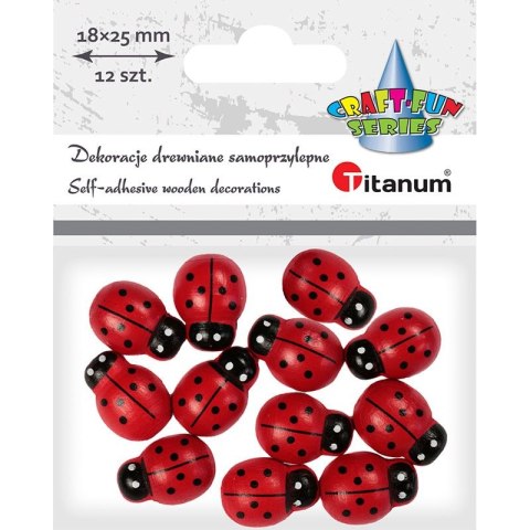 Ozdoba drewniana Craft-Fun Series drewniane biedronki Titanum (18x25mm) Titanum