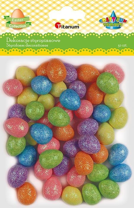 Ozdoba styropianowa Craft-Fun Series Kolorowe jajka Titanum Titanum