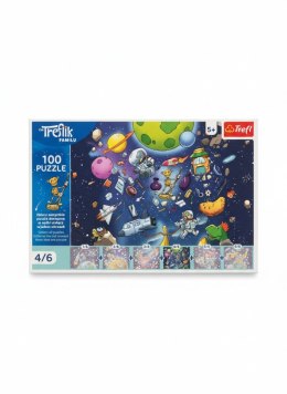 Puzzle Rodzina Treflików Robobot w kosmosie 100 el. Trefl (16544) Trefl