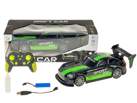 Samochód na radio, 27x11,5x8cm, driftujące, światła, funkcja pary z wydechu, akumulator, kabel USB Adar (609037) Adar