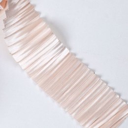 Wstążka Craft-Fun Series satynowa karbowana 40x3 [mm x m] różowy jasny Titanum (BJ25091148-2) Titanum