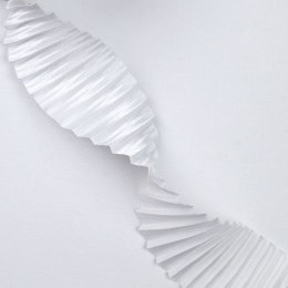 Wstążka Craft-Fun Series satynowa karbowana 40x3 [mm x m] biała Titanum (BJ25091148-4) Titanum