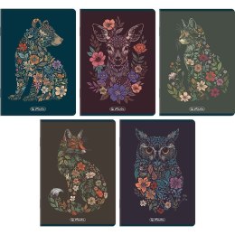 Zeszyt A5 PREMIUM FLORIMALS 80k. 70g krata Herlitz (400210662) Herlitz