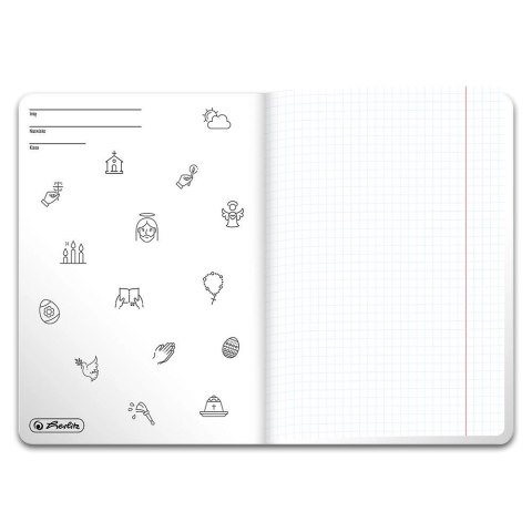 Zeszyt A5 religia 32k. 70g krata Herlitz (400208518) Herlitz