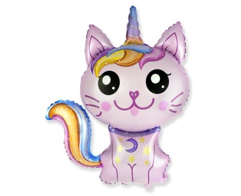 Balon foliowy Magiczny kot (różowy) 24cal Godan (C901797F) Godan