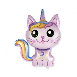 Balon foliowy Magiczny kot (różowy) 24cal Godan (C901797F) Godan