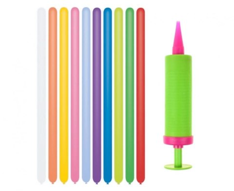 Balon gumowy Zestaw Gemar, pastel prymus 20 p (z pompką), 20szt. mix Godan (GZ-PR20) Godan