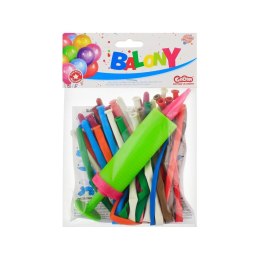 Balon gumowy Zestaw Gemar, pastel prymus 20 p (z pompką), 20szt. mix Godan (GZ-PR20) Godan