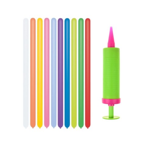 Balon gumowy Zestaw Gemar, pastel prymus 20 p (z pompką), 20szt. mix Godan (GZ-PR20) Godan