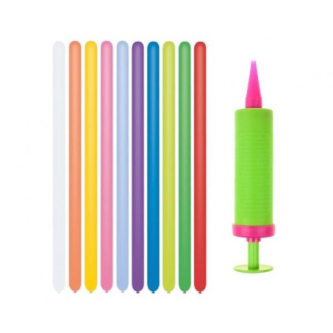 Balon gumowy Zestaw Gemar, pastel prymus 20 p (z pompką), 20szt. mix Godan (GZ-PR20) Godan