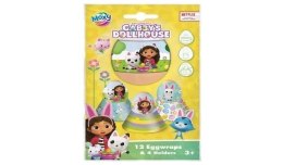 Dekoracja jajek 12 owijek i 4 podstawki na jajka Koci domek Gabby Grafix (173764) Grafix