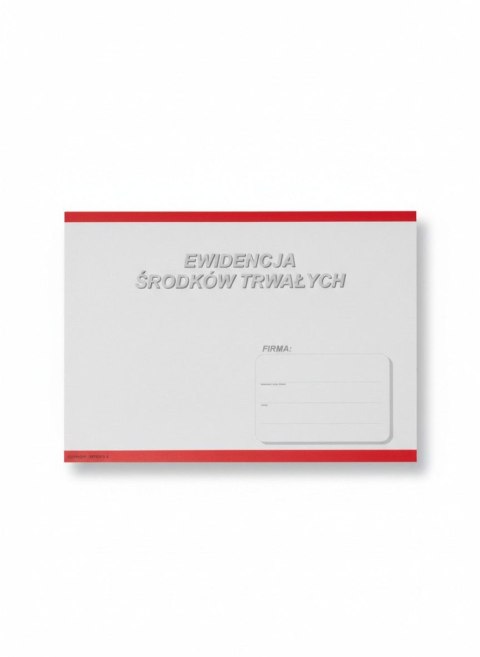 Druk offsetowy A4 Ewidencja środków trwałych Stolgraf (P7) Stolgraf