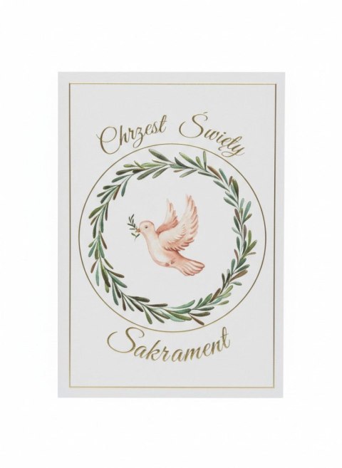 Kartka składana A5 A5 CHRZEST GOŁĄB Henry (5908451983901) Henry