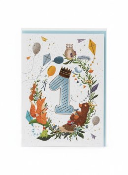 Kartka składana B6 B6 ROCZEK CHŁOPIEC 2 Henry (5908451983420) Henry