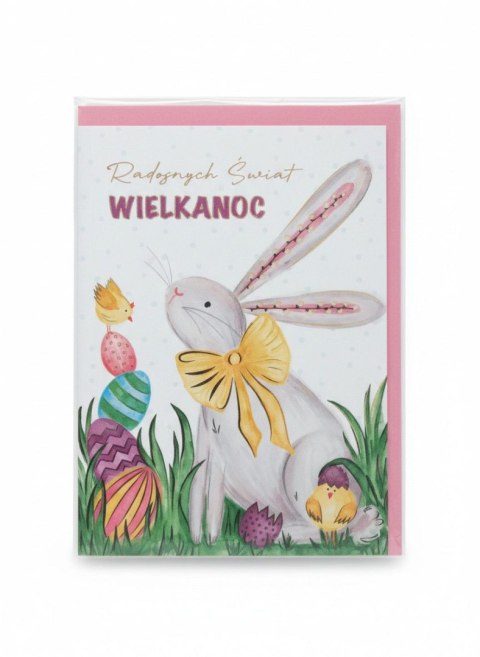 Kartka składana B6 Wielkanoc B6 ZAJĄC WIELKANOCNY Henry (5908451984908) Henry