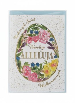 Kartka składana B6 Wielkanoc B6 kwiecista pisanka Henry (5908451984861) Henry