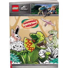 Książka dla dzieci LEGO? Jurassic World?. Kolorowanka z Naklejkami Ameet Ameet