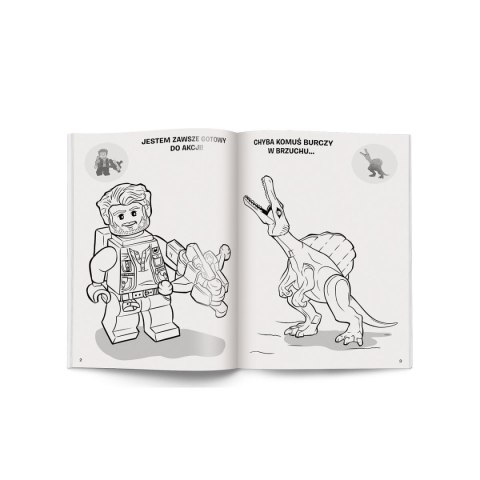Książka dla dzieci LEGO? Jurassic World?. Kolorowanka z Naklejkami Ameet Ameet