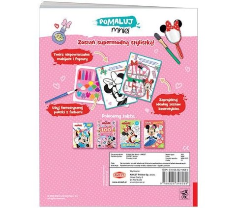 Książka dla dzieci Minnie. Pomaluj mnie! Ameet (MAK 9103) Ameet