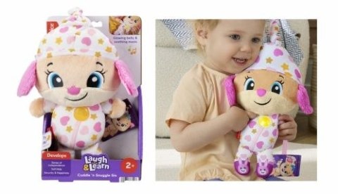 Pluszak interaktywny Ucz się i śmiej Siostrzyczka Szczeniaczka Muzyczna Przytulanka-Utulanka Polska wersja językowa Fisher Price Fisher Price