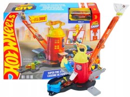Samochód strażacki City SUPER REMIZA STRAŻACKA + samochód Hot Wheels (JHL95) Hot Wheels