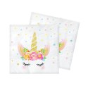 Serwetki Jednorożec 33x33 cm, 20 szt. biały papier [mm:] 330x330 Godan (PF-SPJE) Godan