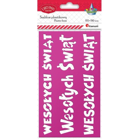 Szablon Craft-Fun Series Boże Narodzenie - Wesołych Świąt Titanum (DIY18-48) Titanum